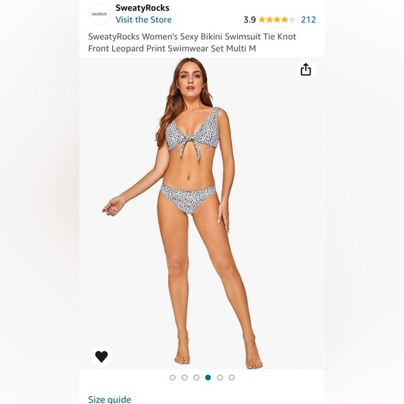 SweatyRocks Black & White Polka Dot Bikini - Picture 2 of 4